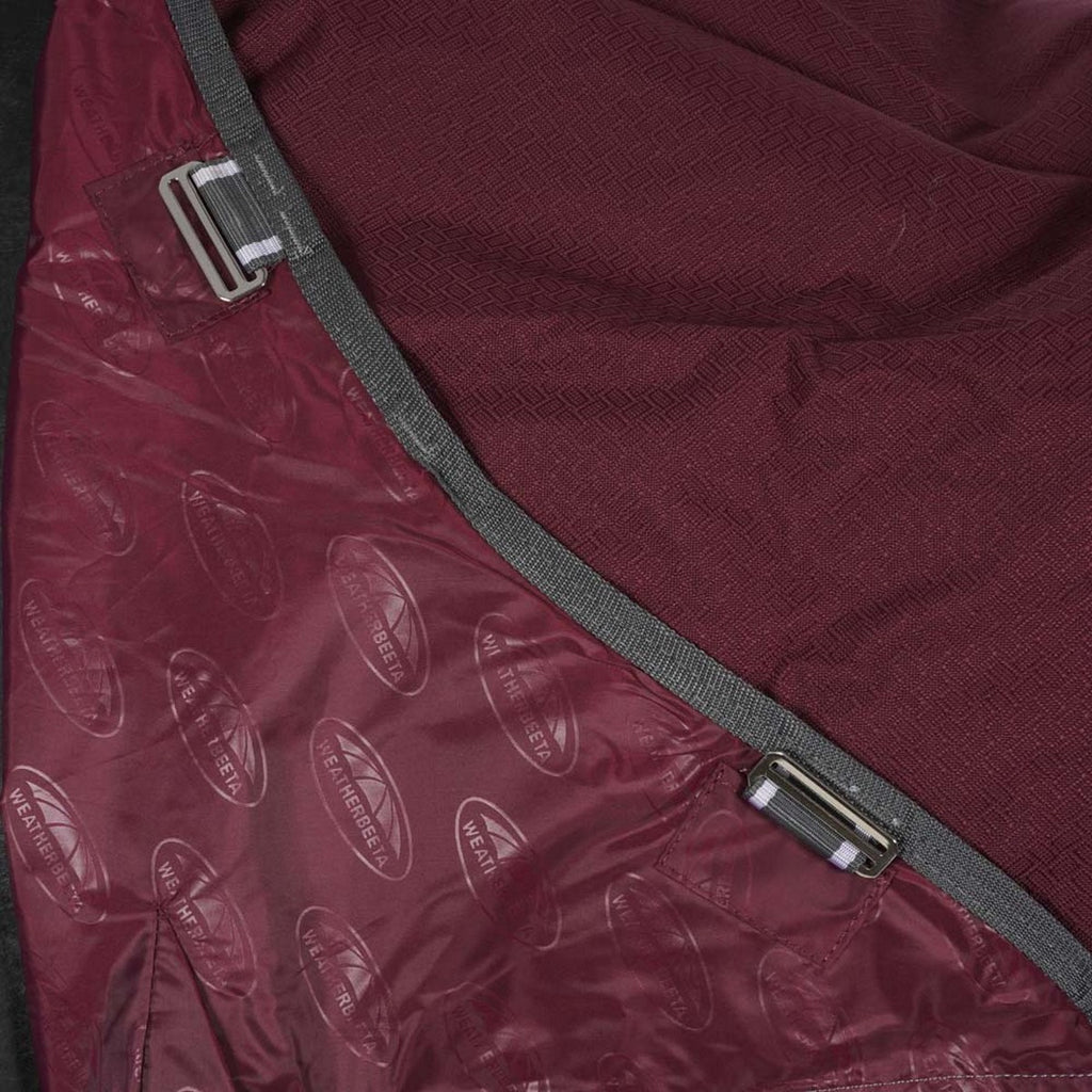 WeatherBeeta Regendeken ComFiTec Plus Dynamic II Standard Neck Lite 0g Maroon/Grijs/Wit