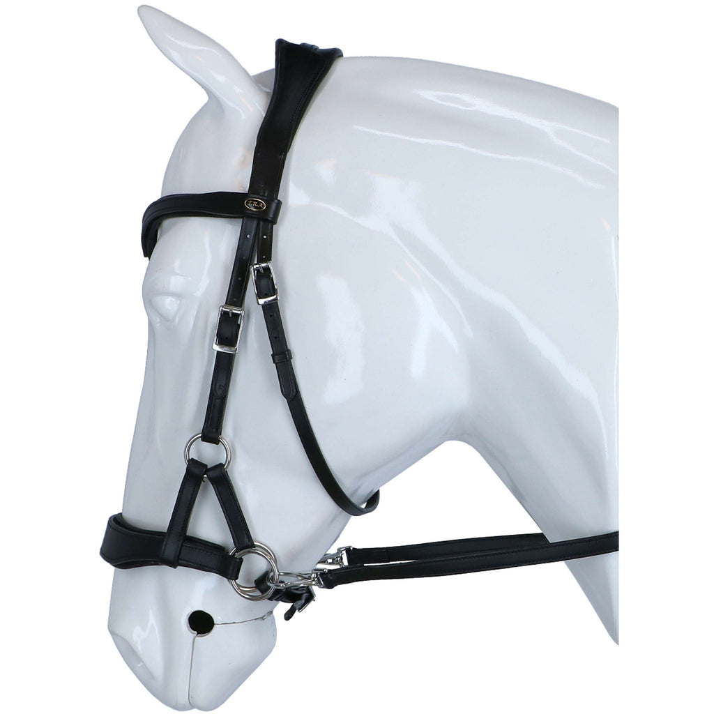 F.R.A. Bitloos Hoofdstel Aruba Side Pull Softleder Teugels Zwart