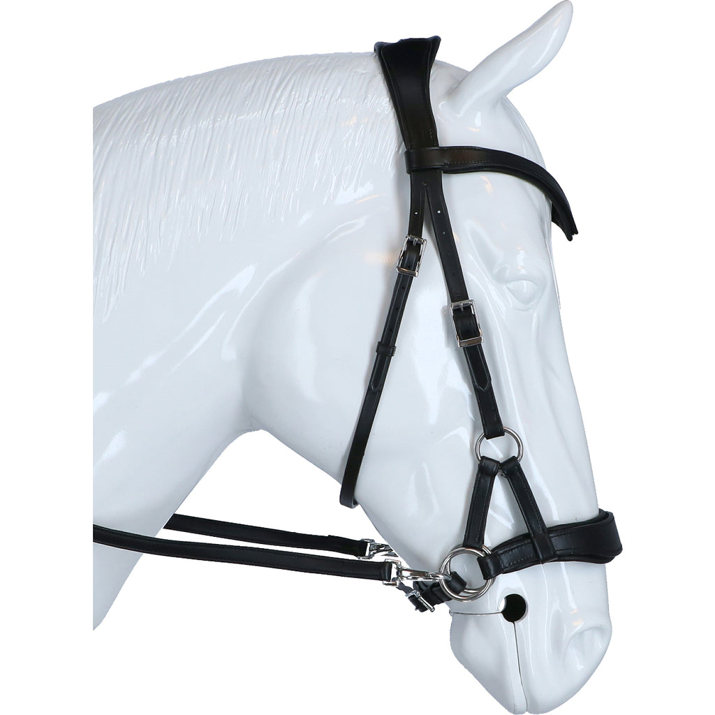 F.R.A. Bitloos Hoofdstel Aruba Side Pull Softleder Teugels Zwart