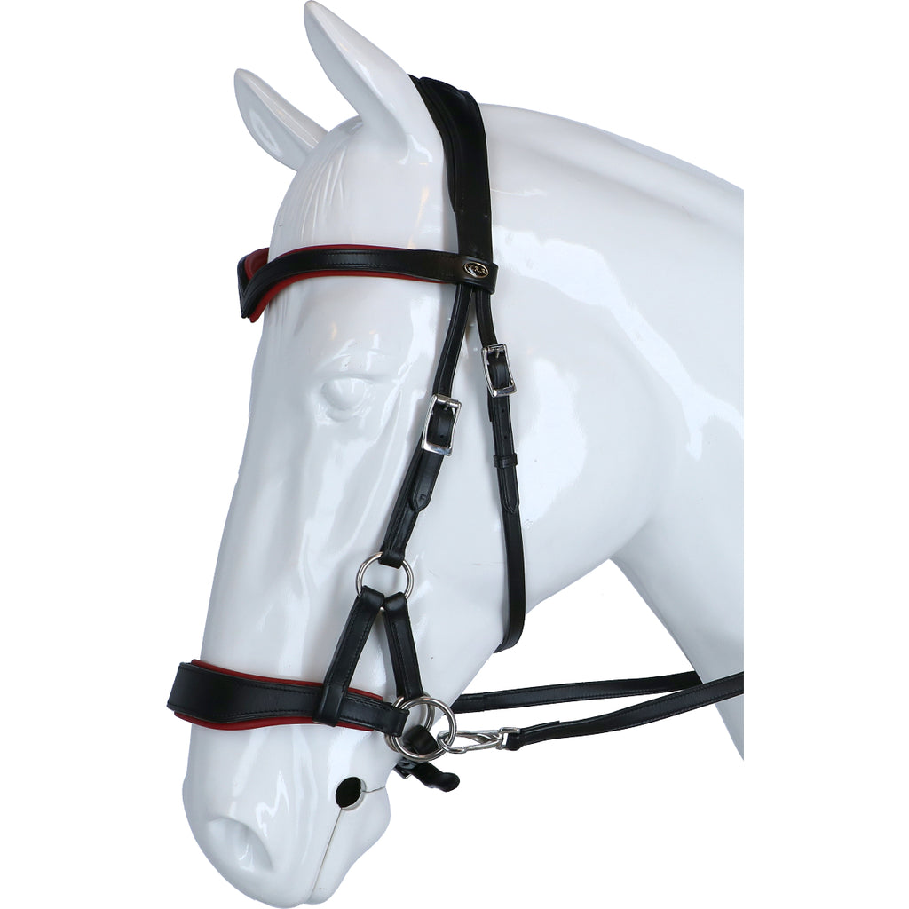 F.R.A. Bitloos Hoofdstel Aruba Side Pull Softleder Teugels Zwart