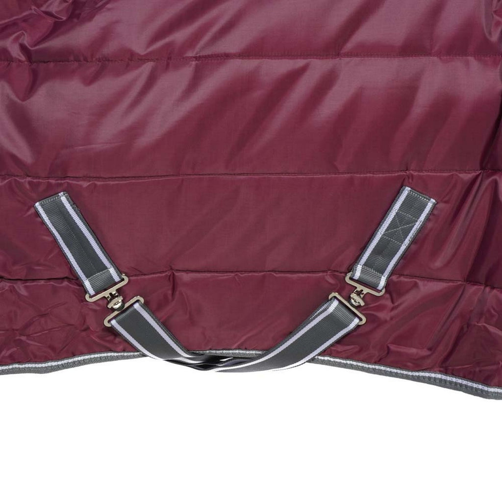WeatherBeeta Staldeken ComFiTec Channel Quilt Combo Neck Heavy 210D 400g Maroon/Grijs/Wit