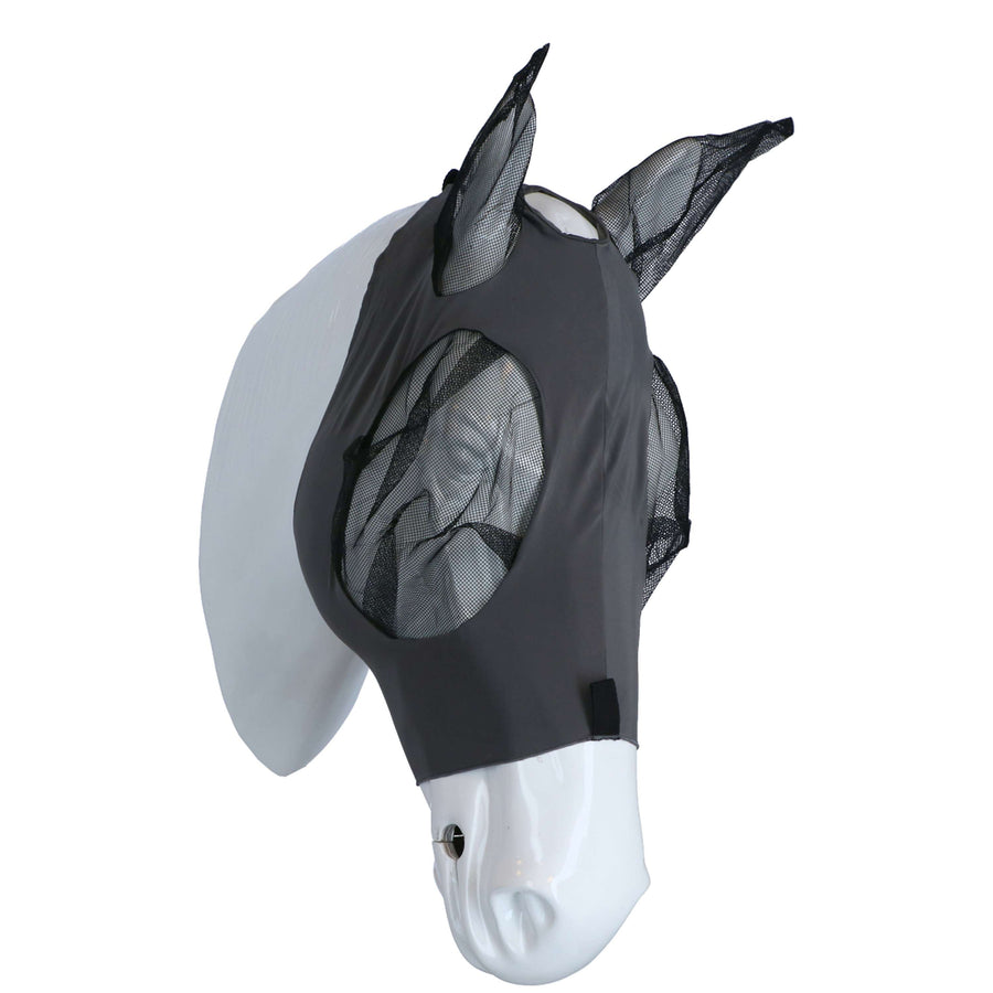WeatherBeeta Vliegenmasker Deluxe Stretch Bug met Oren Grijs/Zwart