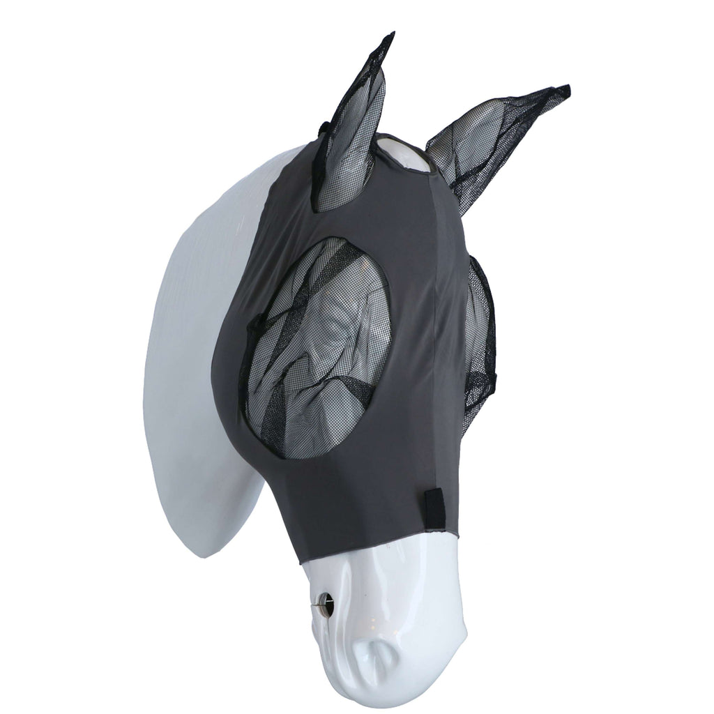 WeatherBeeta Vliegenmasker Deluxe Stretch Bug met Oren Grijs/Zwart