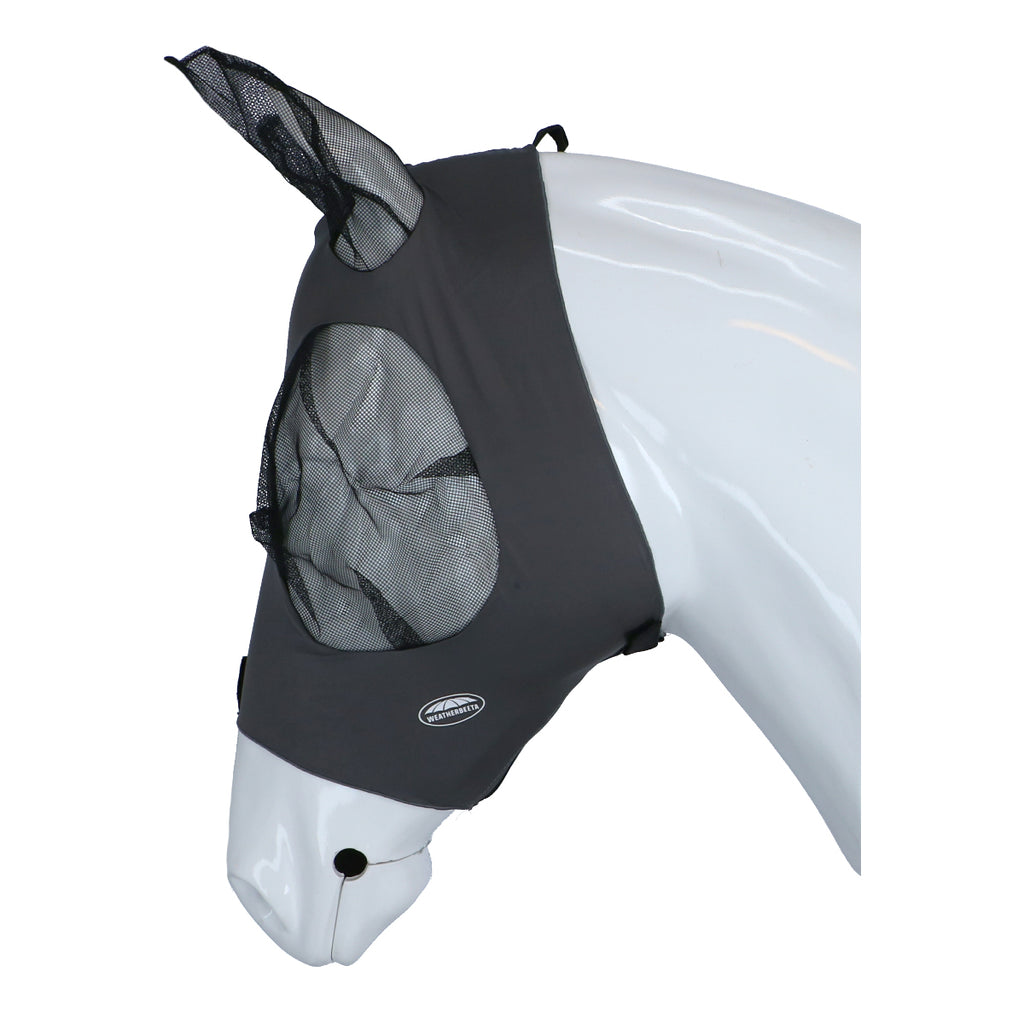 WeatherBeeta Vliegenmasker Deluxe Stretch Bug met Oren Grijs/Zwart