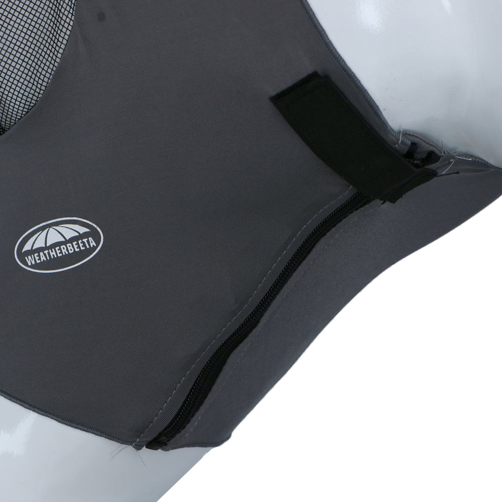 WeatherBeeta Vliegenmasker Deluxe Stretch Bug met Oren Grijs/Zwart