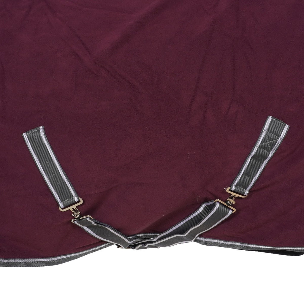 WeatherBeeta Fleecedeken Cooler Standard Neck Maroon/Grijs/Wit