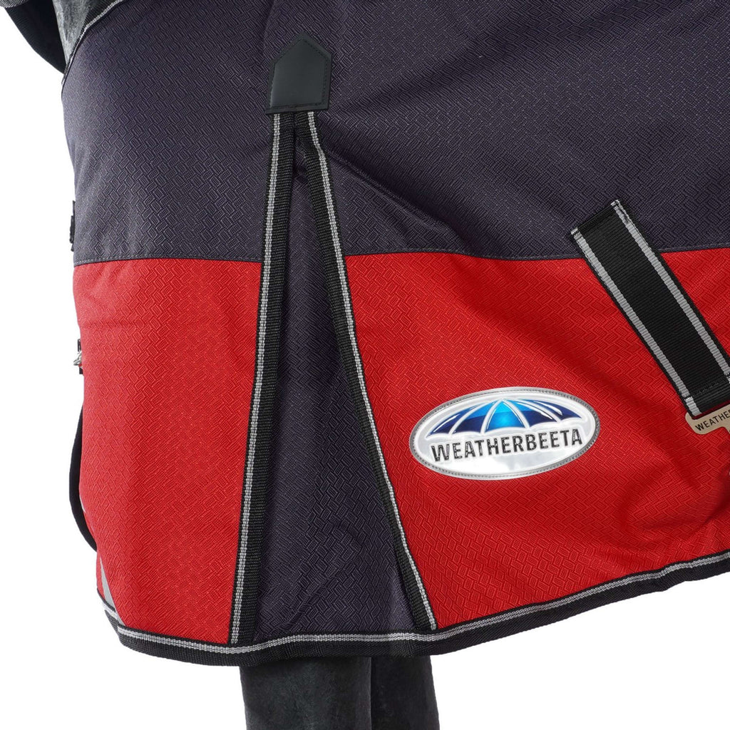WeatherBeeta Winterdeken ComFiTec Plus Dynamic II Detach-A-Neck Medium 220g Zwart/Rood/Zilver