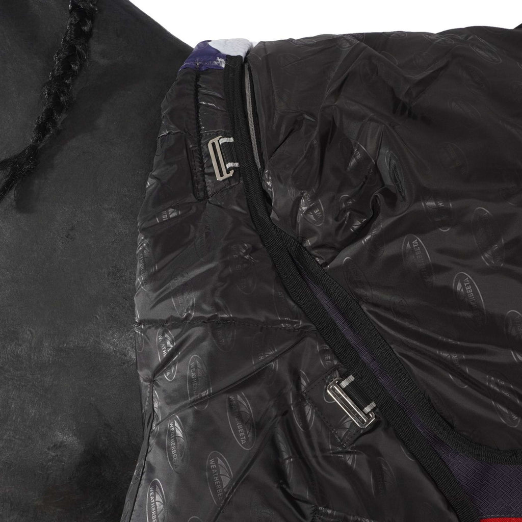 WeatherBeeta Winterdeken ComFiTec Plus Dynamic II Detach-A-Neck Medium 220g Zwart/Rood/Zilver
