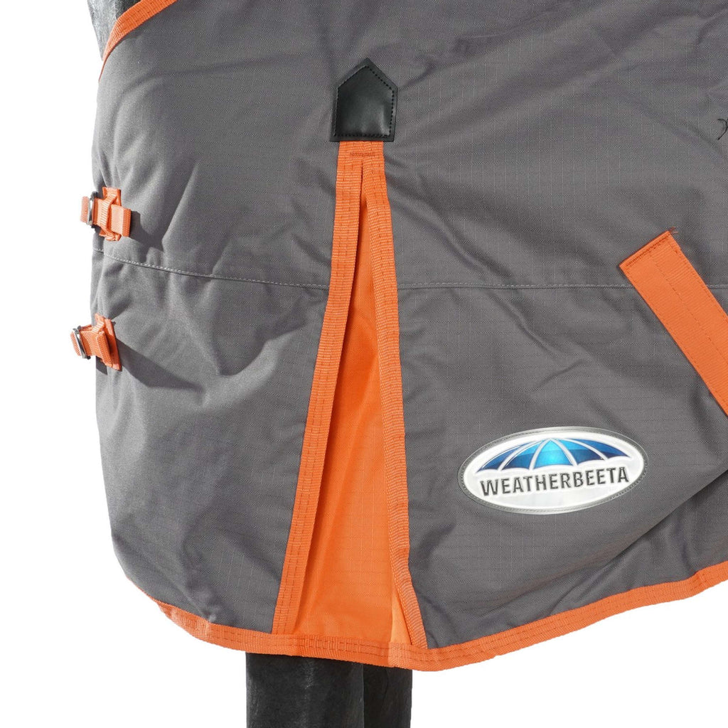 WeatherBeeta Winterdeken ComFiTec Classic Standard Neck Medium/Lite 600D 100g Gunmetal/Koraal