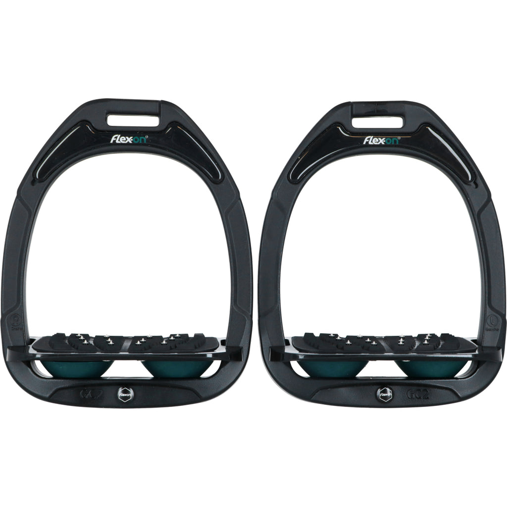 Flex-On Stijgbeugels Green Composite Inclined Ultra Grip Zwart/Zwart/Donkergroen