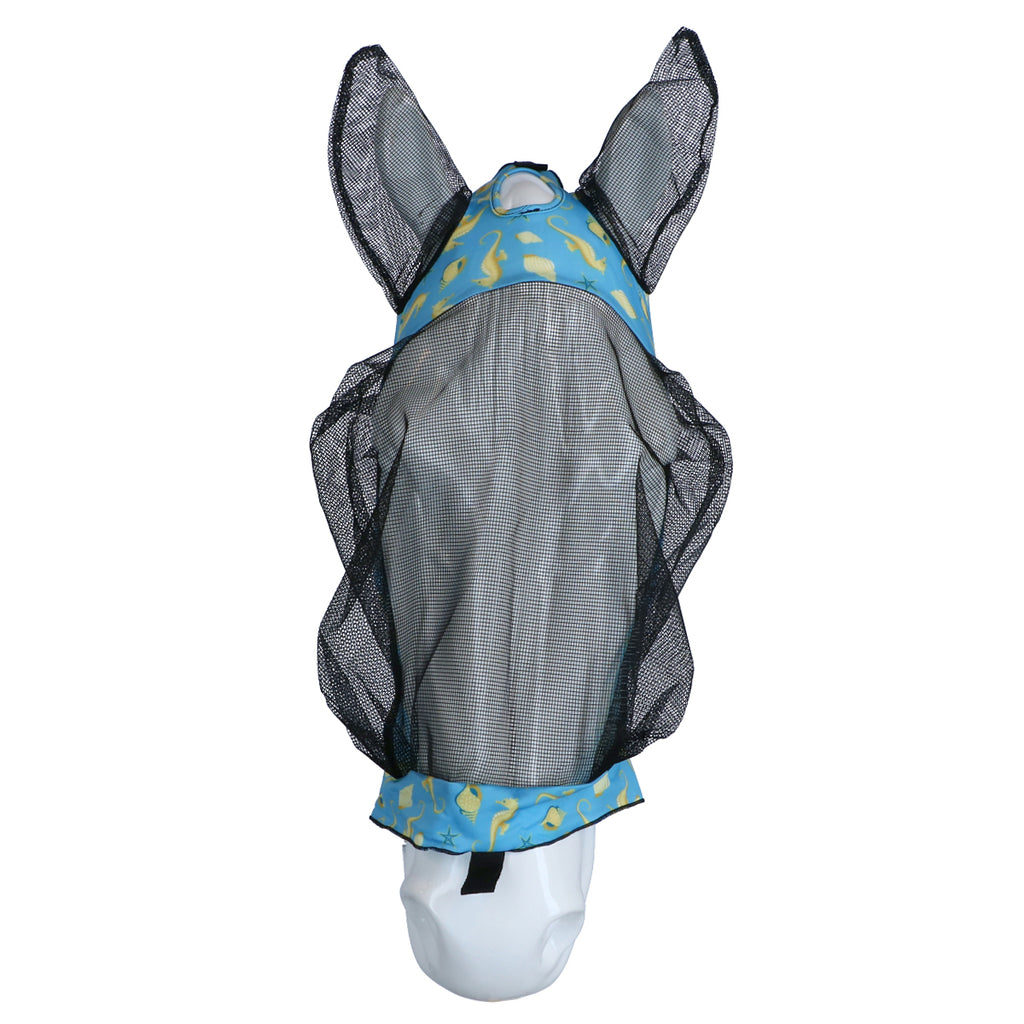 Weatherbeeta Vliegenmasker Deluxe Stretch met Oren Seahorse