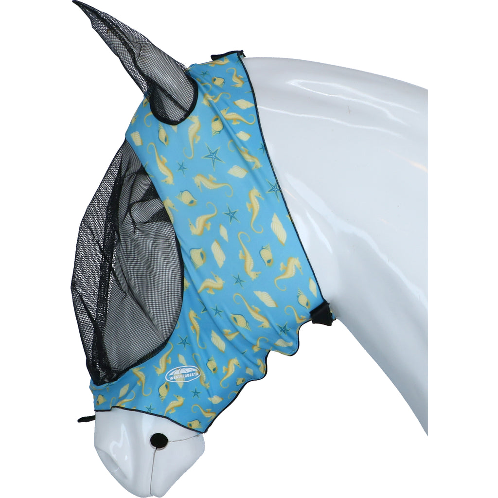 Weatherbeeta Vliegenmasker Deluxe Stretch met Oren Seahorse