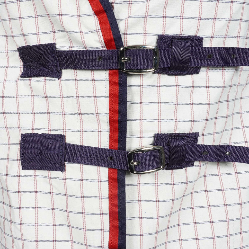 Weatherbeeta Zomerdeken Lite III Combo Neck Wit/Navy/Rood