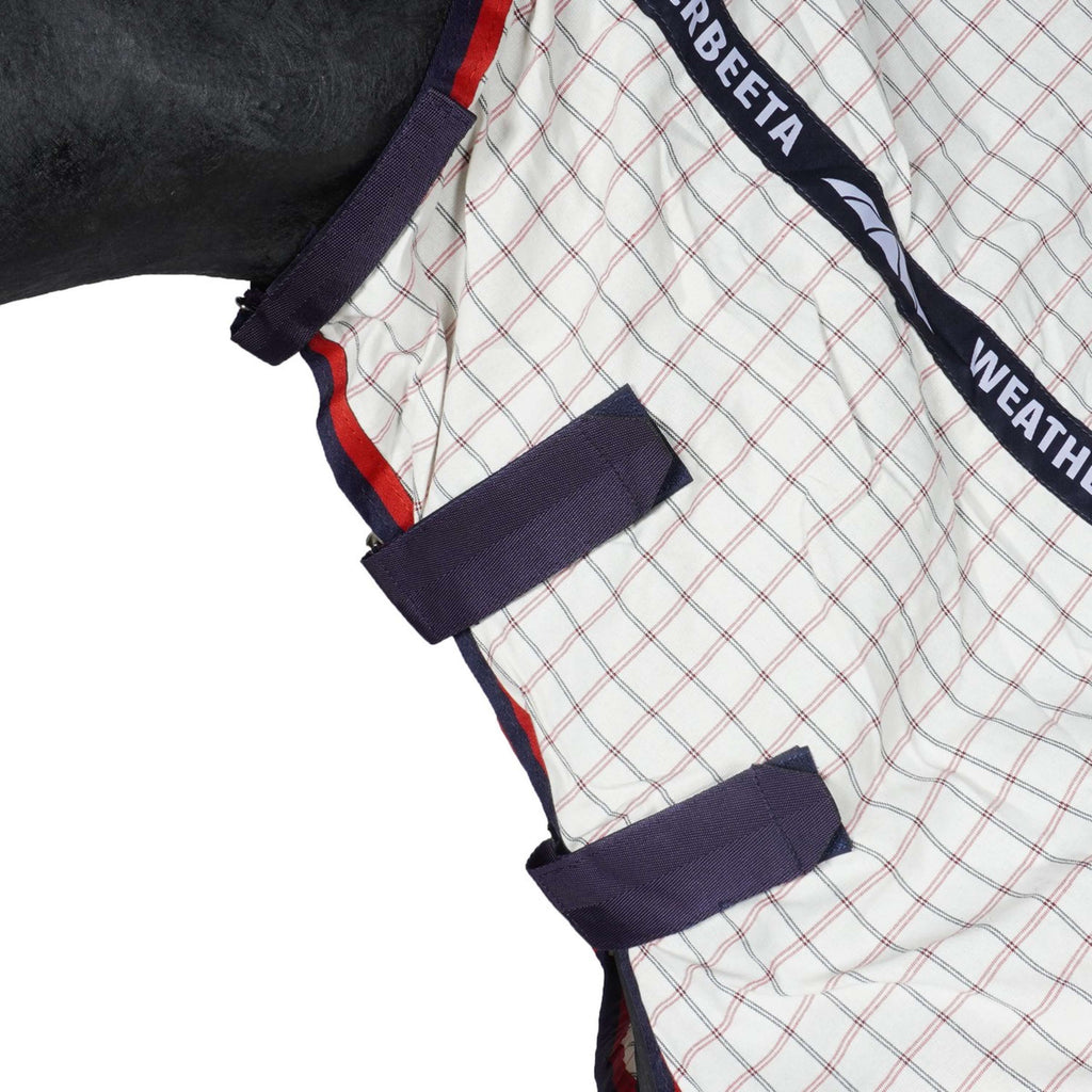 Weatherbeeta Zomerdeken Lite III Combo Neck Wit/Navy/Rood