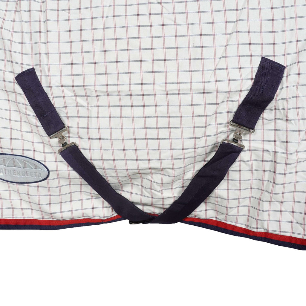 Weatherbeeta Zomerdeken Lite III Combo Neck Wit/Navy/Rood