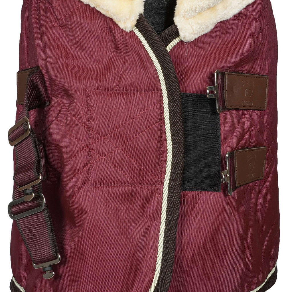 Horka Staldeken Luxe met Kraag Bordeaux