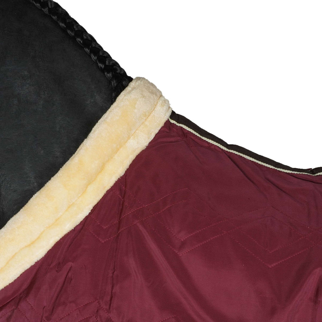 Horka Staldeken Luxe met Kraag Bordeaux