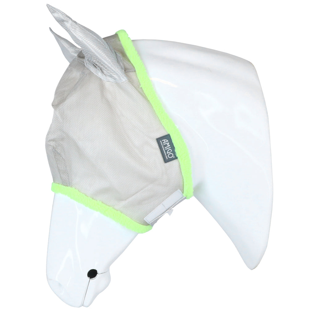 Amigo Vliegenmasker Silver/Lime