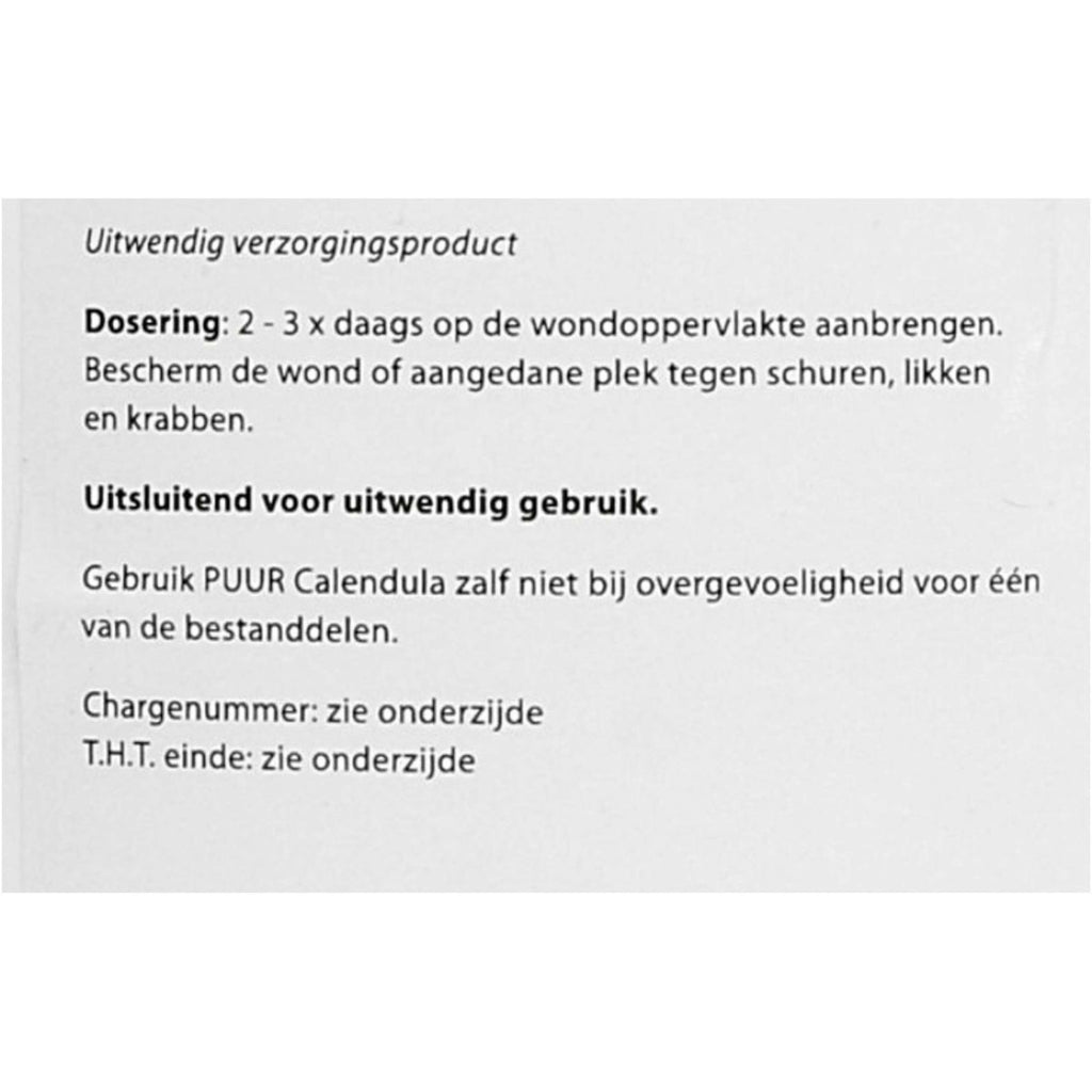 PUUR Calendula Cream / Zalf Hond/Kat/Paard