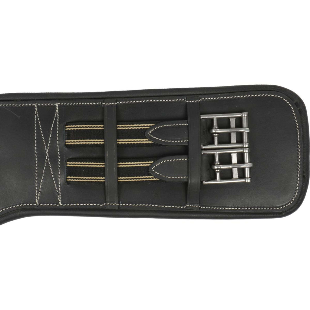 Horka Dressuursingel Leer Zwart/zilver