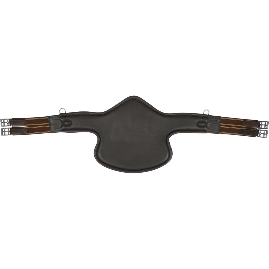 Horka Singel met Buikbeschermer Leer Bruin/Zilver