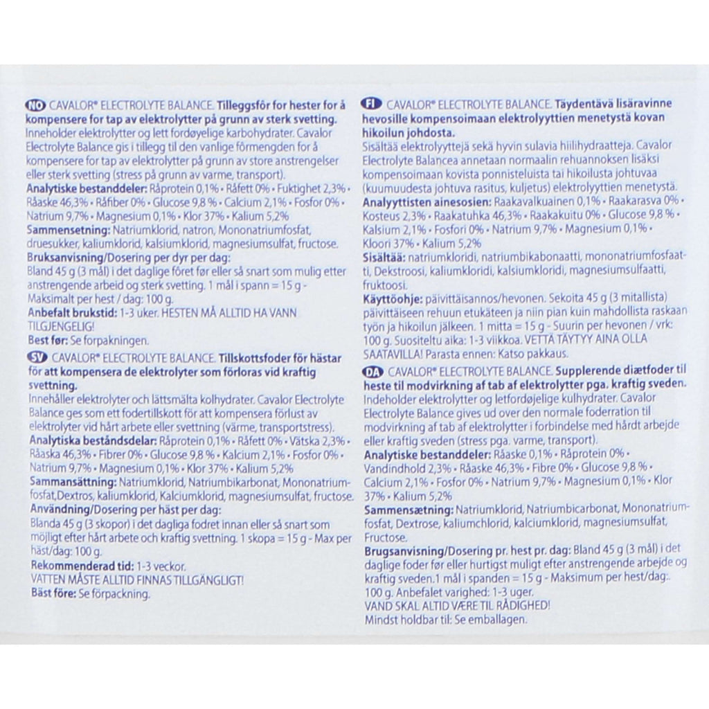 Cavalor Electrolyte Balance
