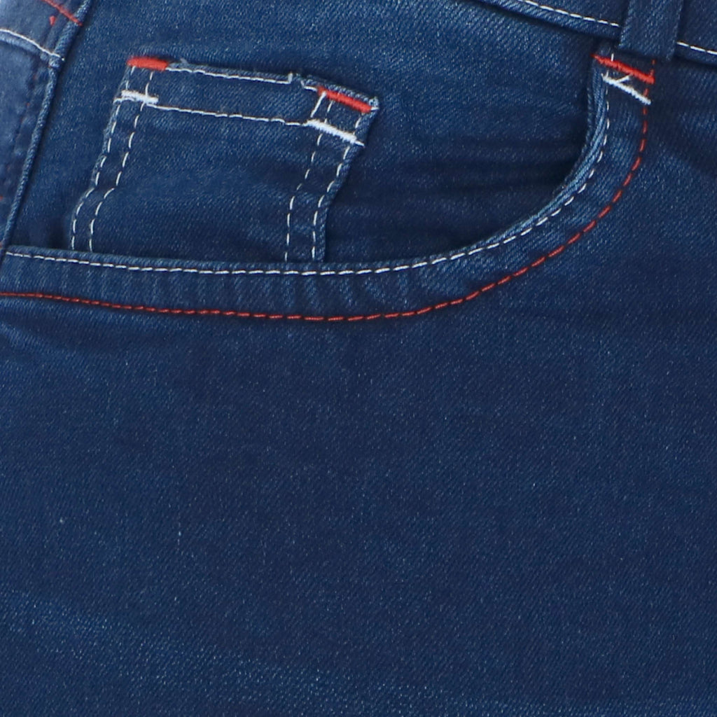 HKM Paardrijbroek Summer Denim 3/4 Jeans Blauw