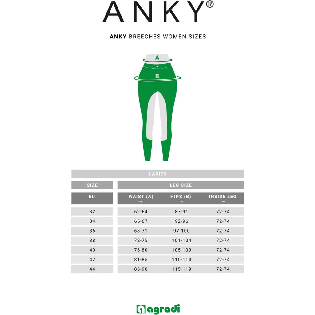 Anky Rijbroek Genuine Full Grip Dames Donkergrijs