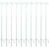 Agradi Power Veerstalenpaal met Krul 10 Stuks Wit