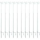 Agradi Power Veerstalenpaal met Krul 10 Stuks Wit