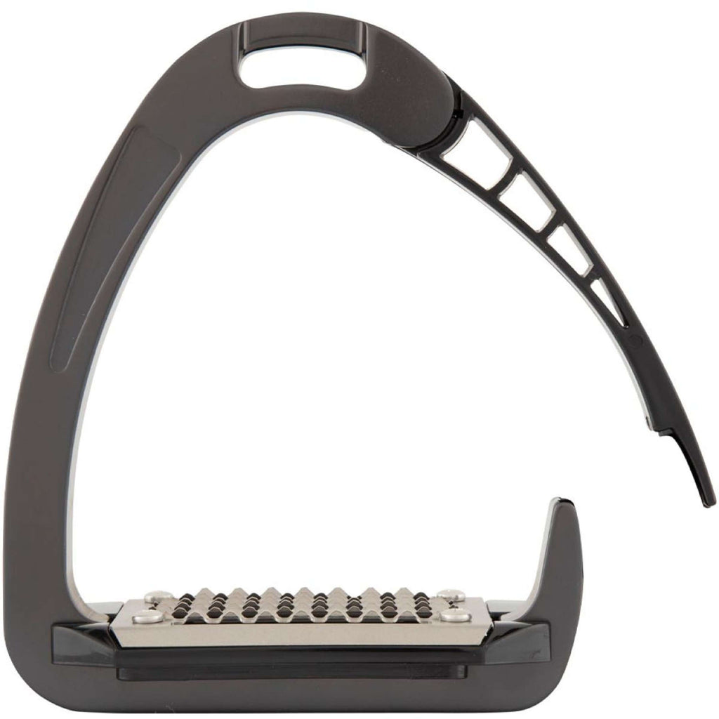 Acavallo Stijgbeugels Arena AluPRO Junior Charcoal/Zwart