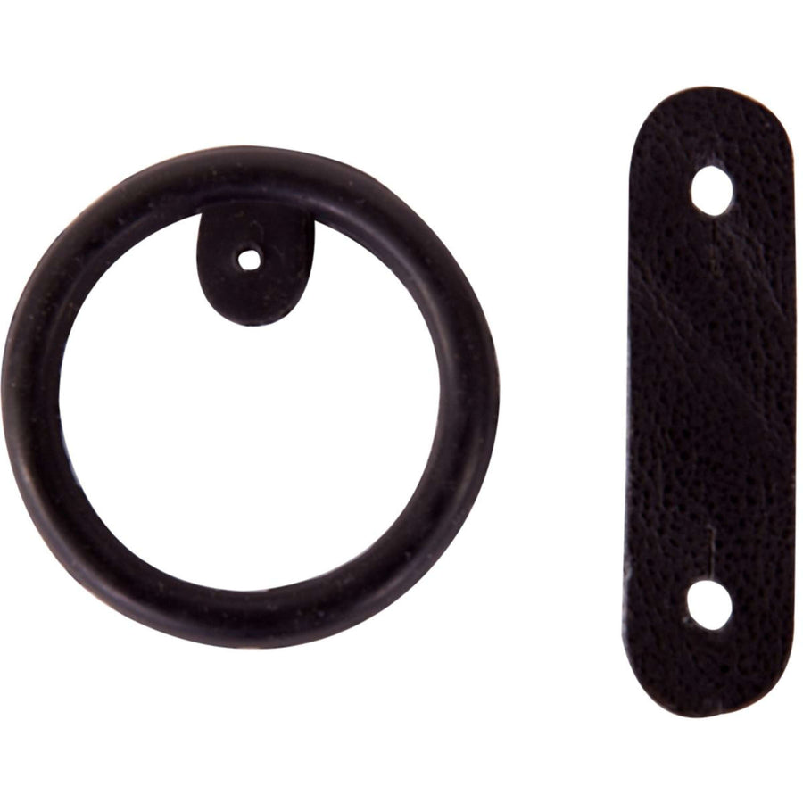 BR Ring Rubber met Leertjes voor veiligheidsbeugels Zwart
