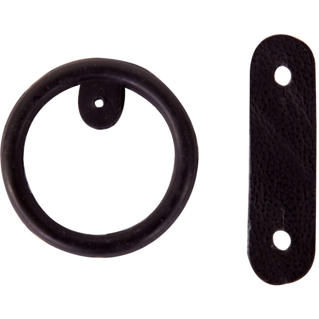 BR Ring Rubber met Leertjes voor veiligheidsbeugels Zwart