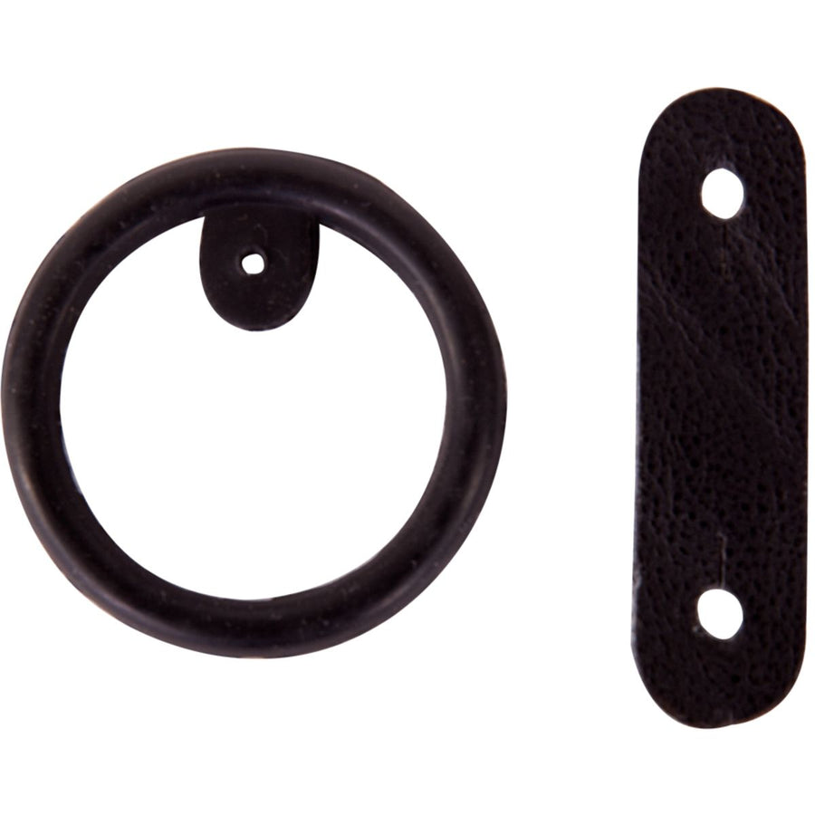 BR Ring Rubber met Leertjes voor veiligheidsbeugels Zwart
