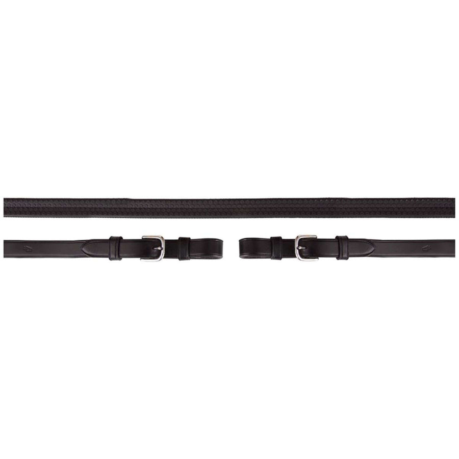BR Teugel Eventa Pro Grip 16mm Ronde Gesp Zwart/Zilver