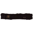BR Hoofdriembeschermer Schapenvacht 32cm Zwart/Zwart