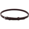 BR Sperriem met Ronde Gesp Bruin/Zilver