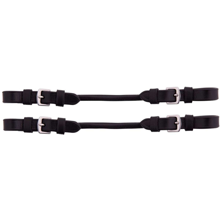 Premiere Pelhamriemen/Pelham Straps Rondgenaaid Zwart