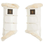 BR Beenbeschermers Majestic Lacquer Sheepskin Wit