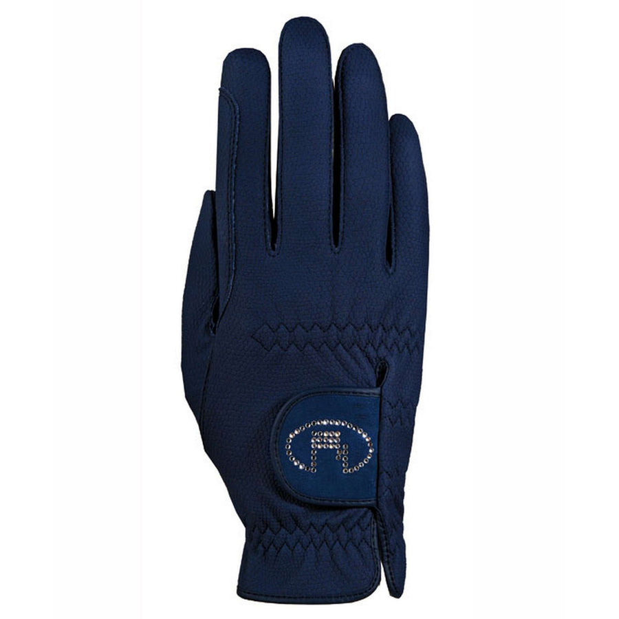 Roeckl Handschoenen Lisboa Roeck-Grip Swarovski Marine