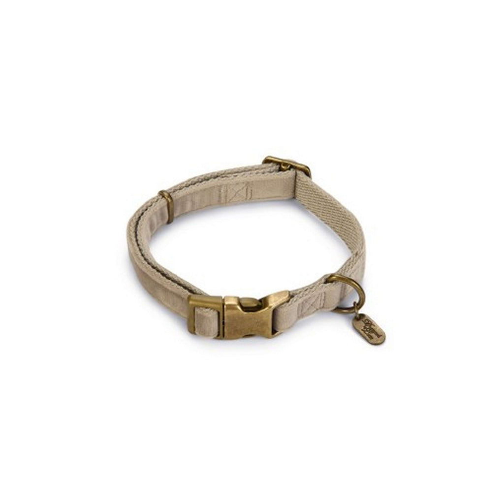 Designed by Lotte Hondenhalsband Velura Fluweel Grijs