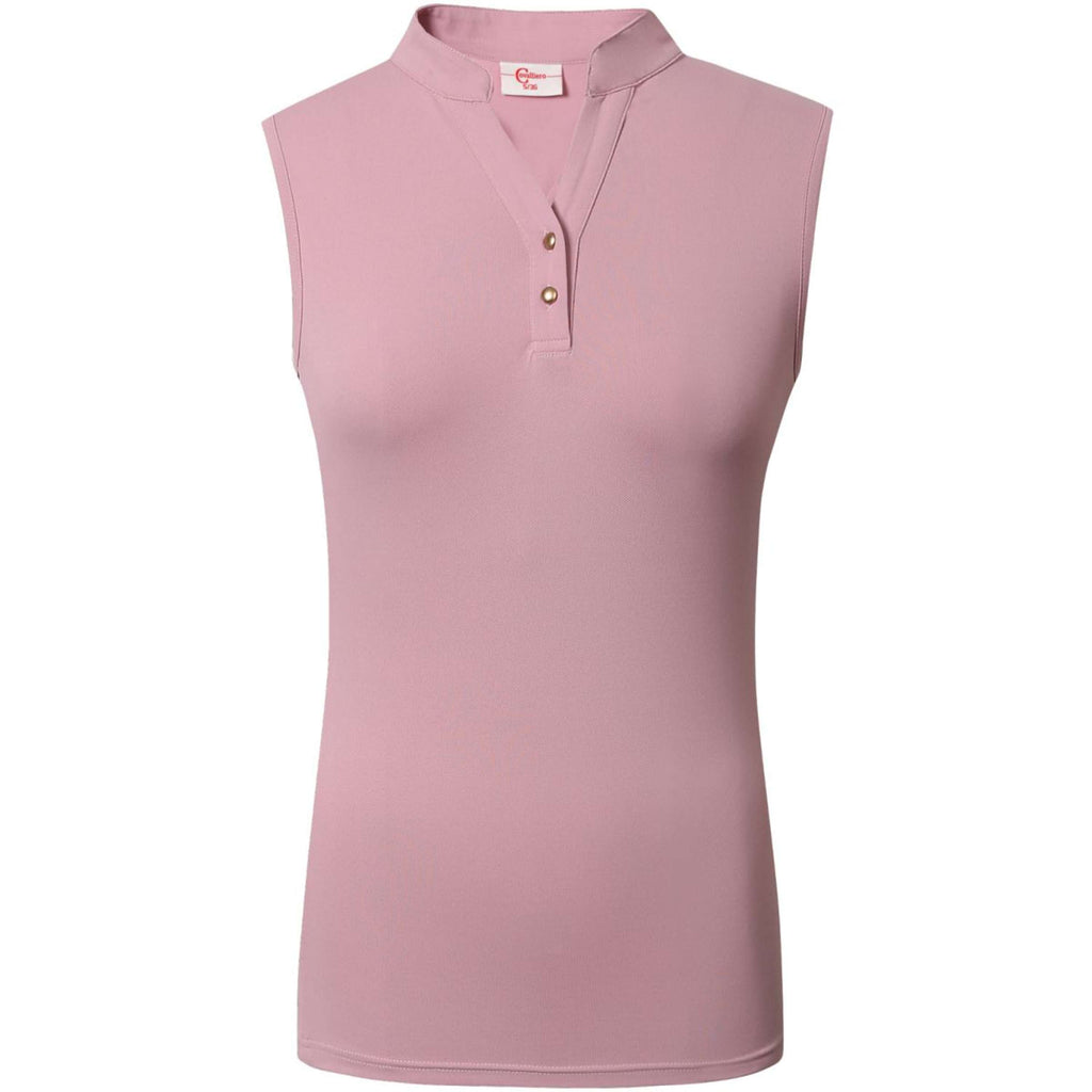 Covalliero Mouwloos Poloshirt Pearl Rose
