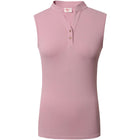 Covalliero Mouwloos Poloshirt Pearl Rose