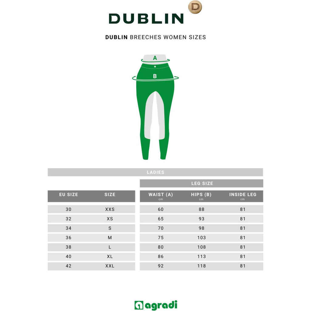 Dublin Rijbroek Supa-Fit Zip Up Knee Patch Jodhpurs Sea Blue
