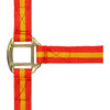 Norton Halster Nylon met Leer Gevoerd Rood/Geel