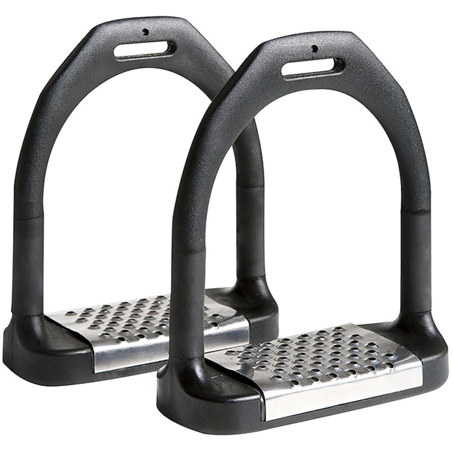 Feeling Stijgbeugels Flexi Large RVS Zwart