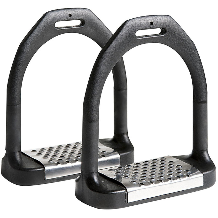 Feeling Stijgbeugels Flexi Large RVS Zwart