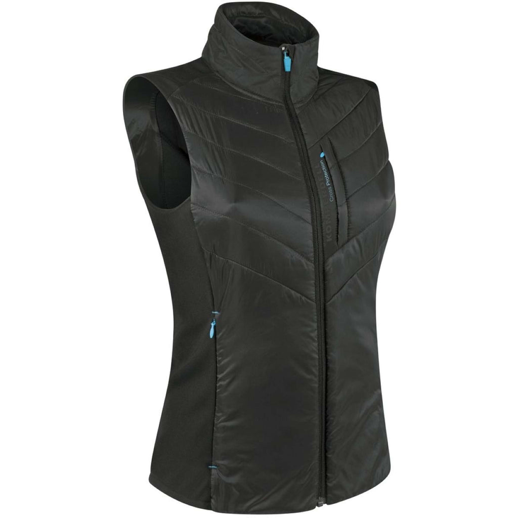 Komperdell Rugprotector/Bodywarmer Thermo Zwart/Blauw
