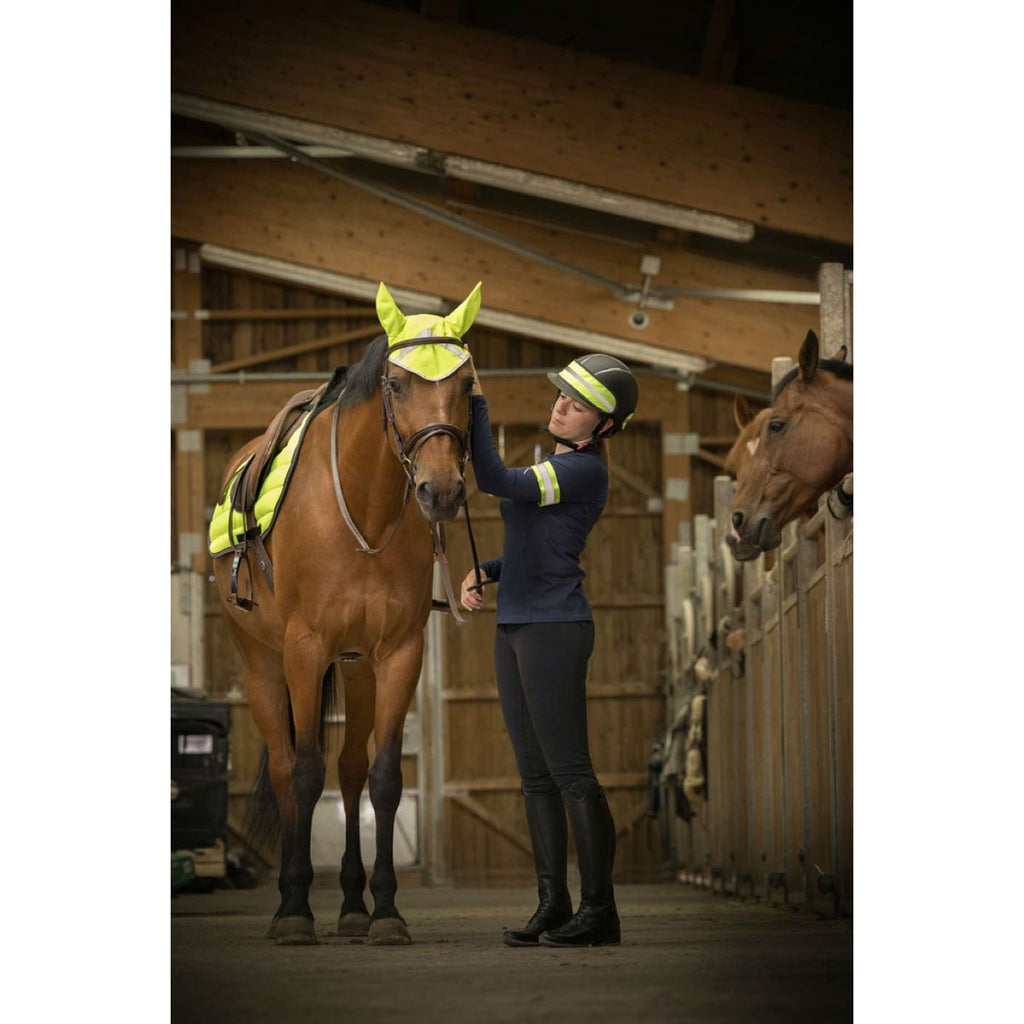 EQUITHÈME Oornetje High Visibility Fluor Geel