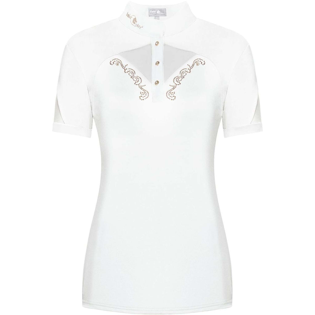 Fair Play Wedstrijdshirt Cathrine Rosegold Korte Mouw Wit